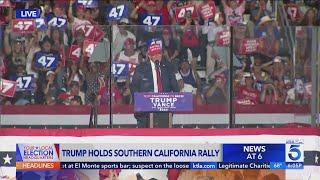 Donald Trump visits Southern California on campaign trail