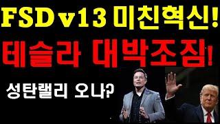 FSDv13 미쳤다! 테슬라 대박 조짐! 내년 1분기 유럽 중국 동시 출시하나? 2025년 한해 테슬라는 엄청난 퍼포먼스 나올것! 기회줄때 계속 사모아야 한다!