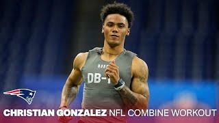 Christian Gonzalez 2023 NFL Scouting Combine Workout | New England Patriots Throwback