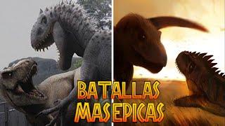 TOP MEJORES PELEAS DE DINOSAURIOS DE TODA LA SAGA JURASICÁ (4K)