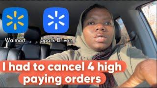 Canceled 4 High Paying Order | Walmart Spark Driver Ride Along | Ep 51