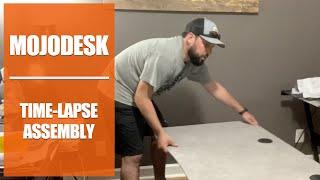 MojoDesk - Standing Desk | Time Lapse Customer Assembly Video | Best Sit-Stand Desk 2020