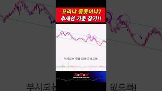 추세선 긋기. 꼬리기준인가 몸통기준인가