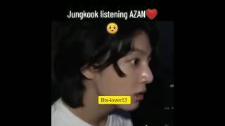 Jungkook is listening Quran Pak and his reaction #viral #btsarmy #bts #viralvideo #shorts #jungkook