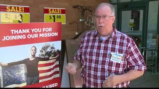 Cashier surprised for 'Folds of Honor' work