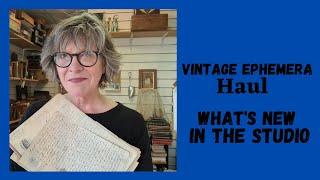 Vintage Ephemera Haul: What's New in the Studio