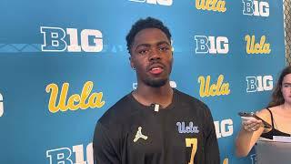 UCLA nickel KJ Wallace talks about his performance and the defense mostly shutting down Hawai’i