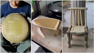 Bamboo Crafts - Awesome bamboo craft making - How to make wonderful crafts from bamboo@EATINGMUKBANG43