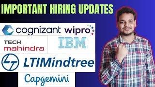 Tech Mahindra , Cognizant , IBM , Capgemini , LtiMindtree Hiring Updates | OFF Campus Drives 2024