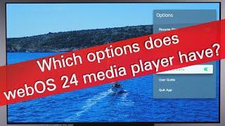 LG webOS 24 media player overview (demo on C4 OLED)