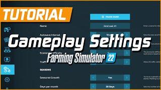 Gameplay Settings | Farming Simulator 22 Tutorial