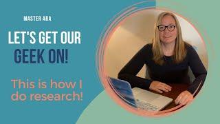 How to Conduct ABA Research with Google Scholar
