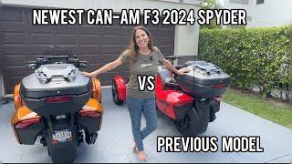 Comparing Can-Am's NEW Spyder F3 to Previous Year's F3