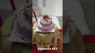 Strawberry Cake  | Birthday Cake | Cake Decoration Ideas  | AKANKSHA AKS | #shorts #cake #pinkcake