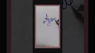 AJAY nane Signature #artworkpainting #drawing #rajan #youtubeshorts