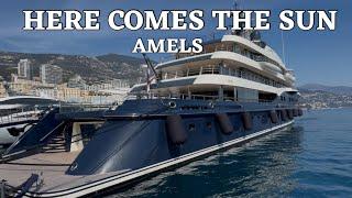 Amels 89m. Megayacht HERE COMES THE SUN returns in Monaco 2025