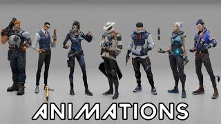 All Valorant Agent Select Animations Without Effects