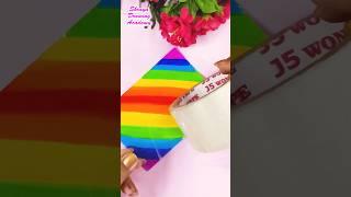 RAINBOW FLOWER Art Painting Ideas | Flower Art Painting for Beginners