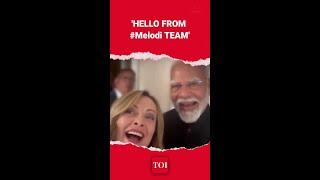 PM Modi's Selfie With Italy's Meloni Sends Internet Into A Tizzy I Watch