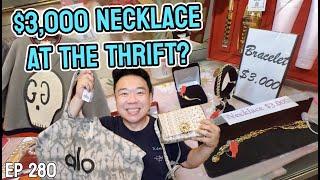 $3,000 NECKLACE AT THE THRIFT?! TRIP TO THE THRIFT EP 280