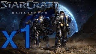Starcraft Remastered - Brood War - Terran 1 - First Strike (No Commentary, No Music)