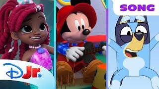 Disney Jr. "Let's Play" Song  | Mickey Mouse, Minnie Mouse, Bluey, Spidey & MORE! | @disneyjr