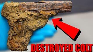 Restoring DESTROYED COLT PISTOL!!! Insanely Satisfying!