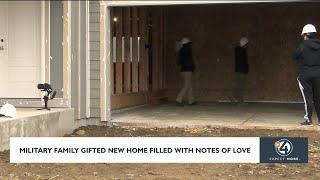 Military family gifted new home filled with notes of love