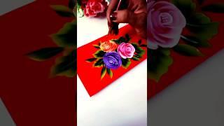 Beautiful Flowers Painting #shorts Satisfying video #viral