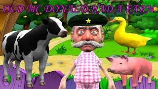 CARTOON RHYMES For Babies Old Mc Donald Had A Farm - Nursery Rhymes Song For Kids - 3D Rhymes