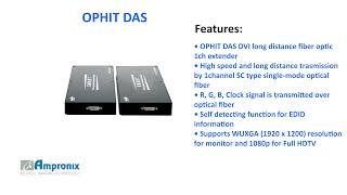 OPHIT DAS DVI Long Distance Fiber Optic 1ch Extender Service | Repair