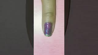 Nail art#design#simple #glitter nail#art #tranding