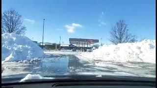 Pennsylvania PA Mechanicsburg snow road vlog visit friend home Mechanicsburg Cumberland county