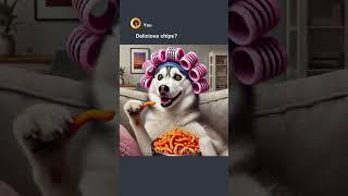 Mom eats weird chips (AI Edition) #ai #aiart #chatgpt #memes