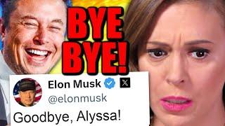 Alyssa Milano Gets DESTROYED So Badly She DELETES TWITTER! Elon Musk Gets The LAST LAUGH!