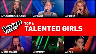 The most talented girls in The Voice Kids from Europe | TOP 6