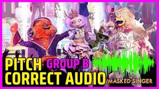 Masked Singer Pitch Correct - Group B