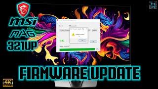 MSI MAG 321UP QD OLED firmware update FW.014