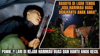 HOROR CAMPING: LARI,!!! DI KEJAR HARIMAU BUAS DAN HANTU ANAK KECIL  SAAT CAMPING DI HUTAN ANGKER