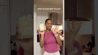 How to make beef tallow  #beeftallow #tallow #healthyeating #homemade #diy