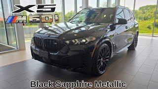 NEW ARRIVAL! 2025 BMW X5 M60i Black Sapphire Metallic on Black xDrive #bmw #x5 #g05