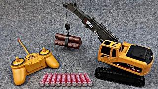 Unboxing RC Truck Crane Super Builders, RC Alphard Police Car, Piggy Bank Coin Kaonashi