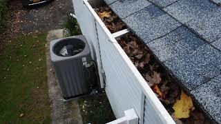 Debris in Gutters while conducting a Roof Inspection!