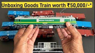 ABSOLUTELY STUNNING HO Scale Indian Goods Train  | Electricity ️ Powered