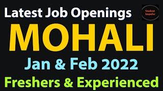 mohali jobs | mohali job vacancy | job vacancy in mohali | jobs in mohali | mohali | Jan & Feb 2022