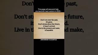 Don't cry over the past|| #motivation#psychologyfacts #explorepage ||Motivation @UnknownElevates