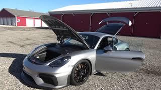 For Sale: 2020 718 Porsche GT4 exterior and interior walk around while running