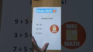 Division Tips and Tricks | Easy Division Tricks for Small Numbers  #math #division