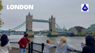 London Walk  TOWER BRIDGE to St Dunstan in the East Church Garden | Central London Walking Tour