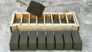 1 production time produces many cement bricks -  From 1 wooden mold